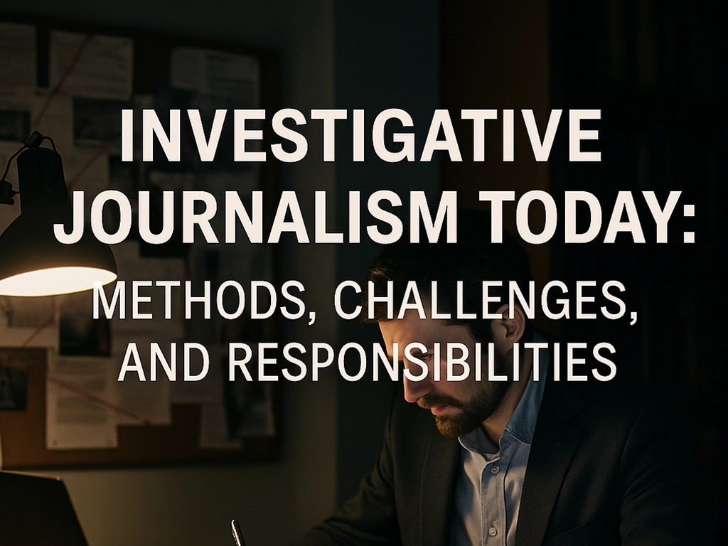 Investigative Journalism Today: Methods, Challenges, and Responsibilities